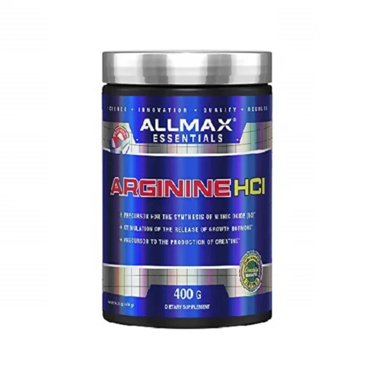 ال آرژنین اچ سی ال پودری ۴۰۰ گرمی آلمکس