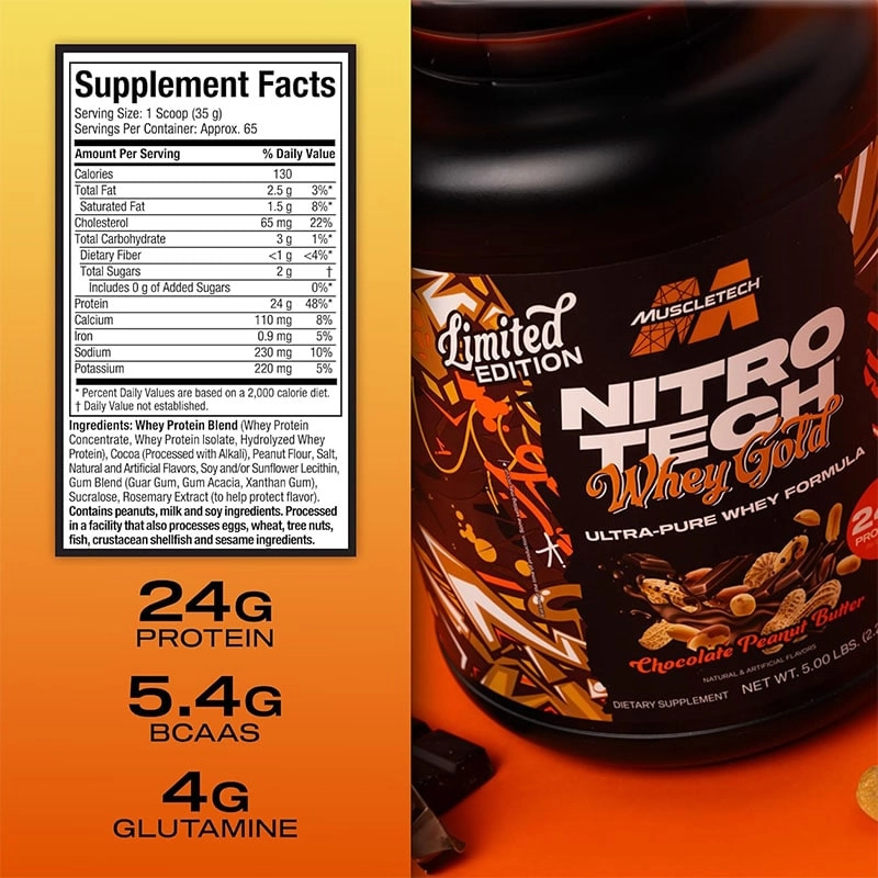 پروتئین وی نیتروتک گلد لیمیتد ادیشن MuscleTech